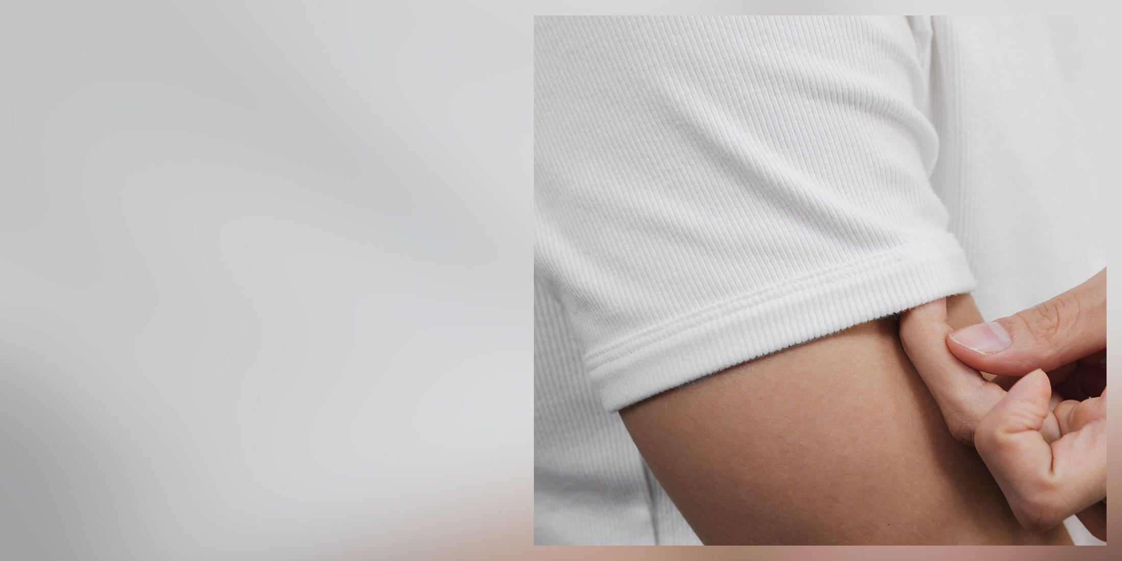Slim Ribbed Tee rib texture detail