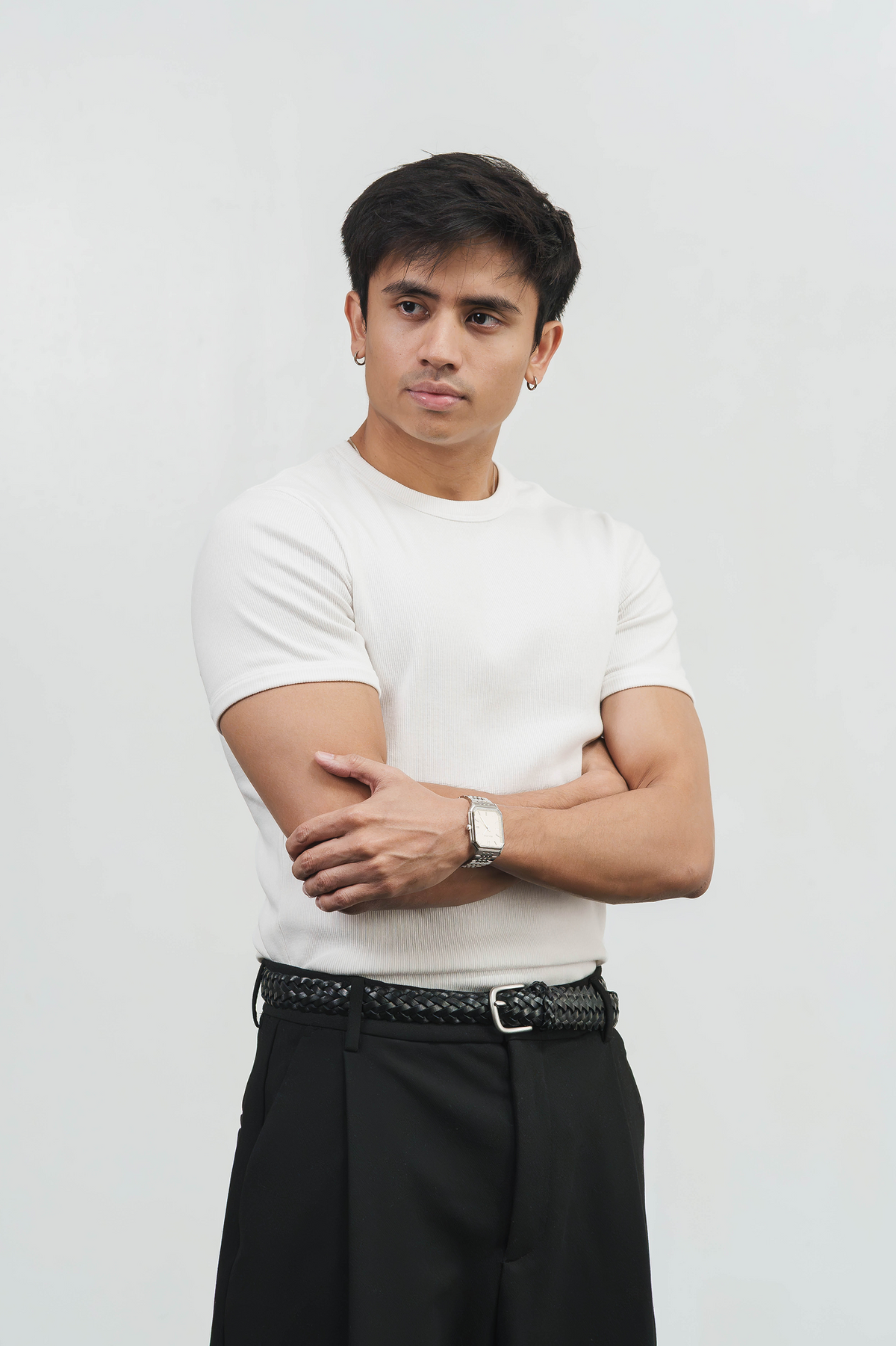 The Man Slim Ribbed Tee