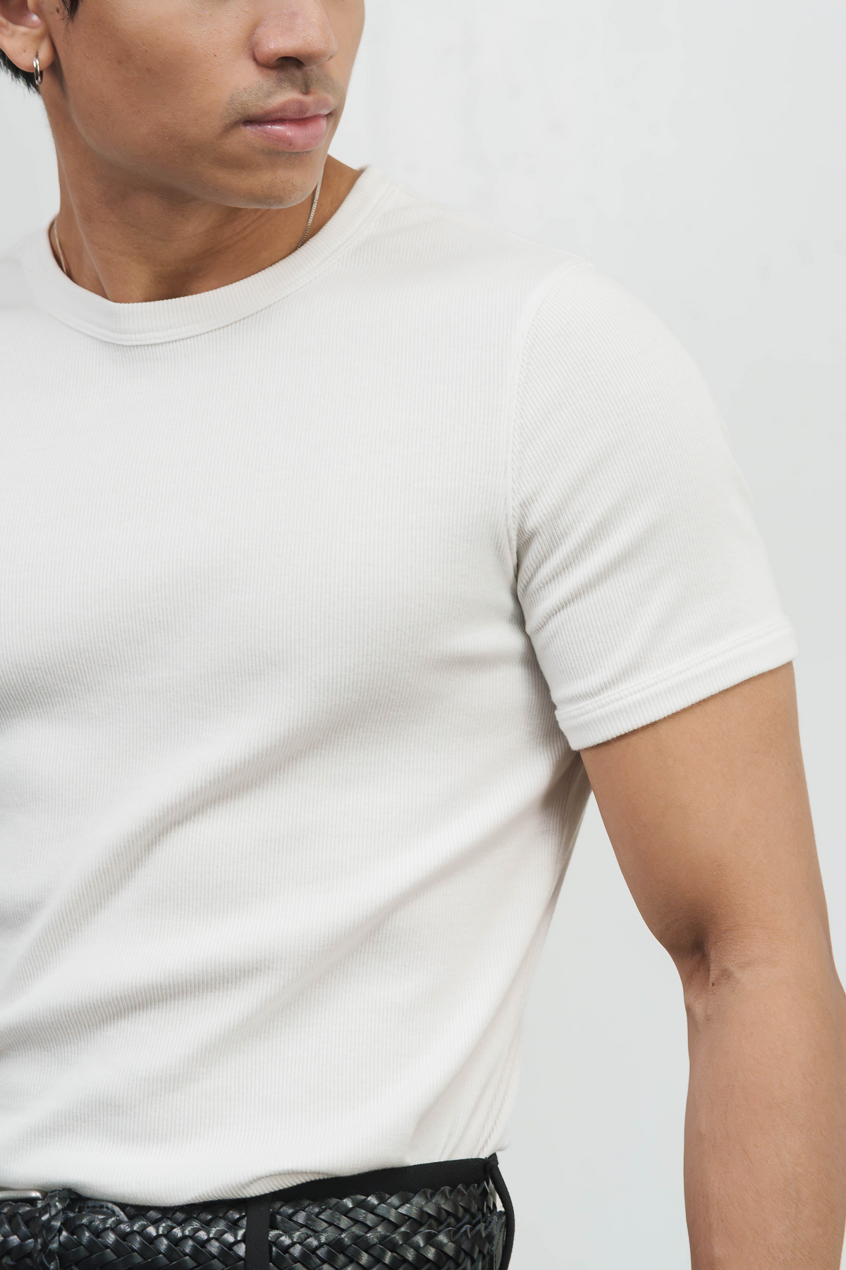 The Man Slim Ribbed Tee