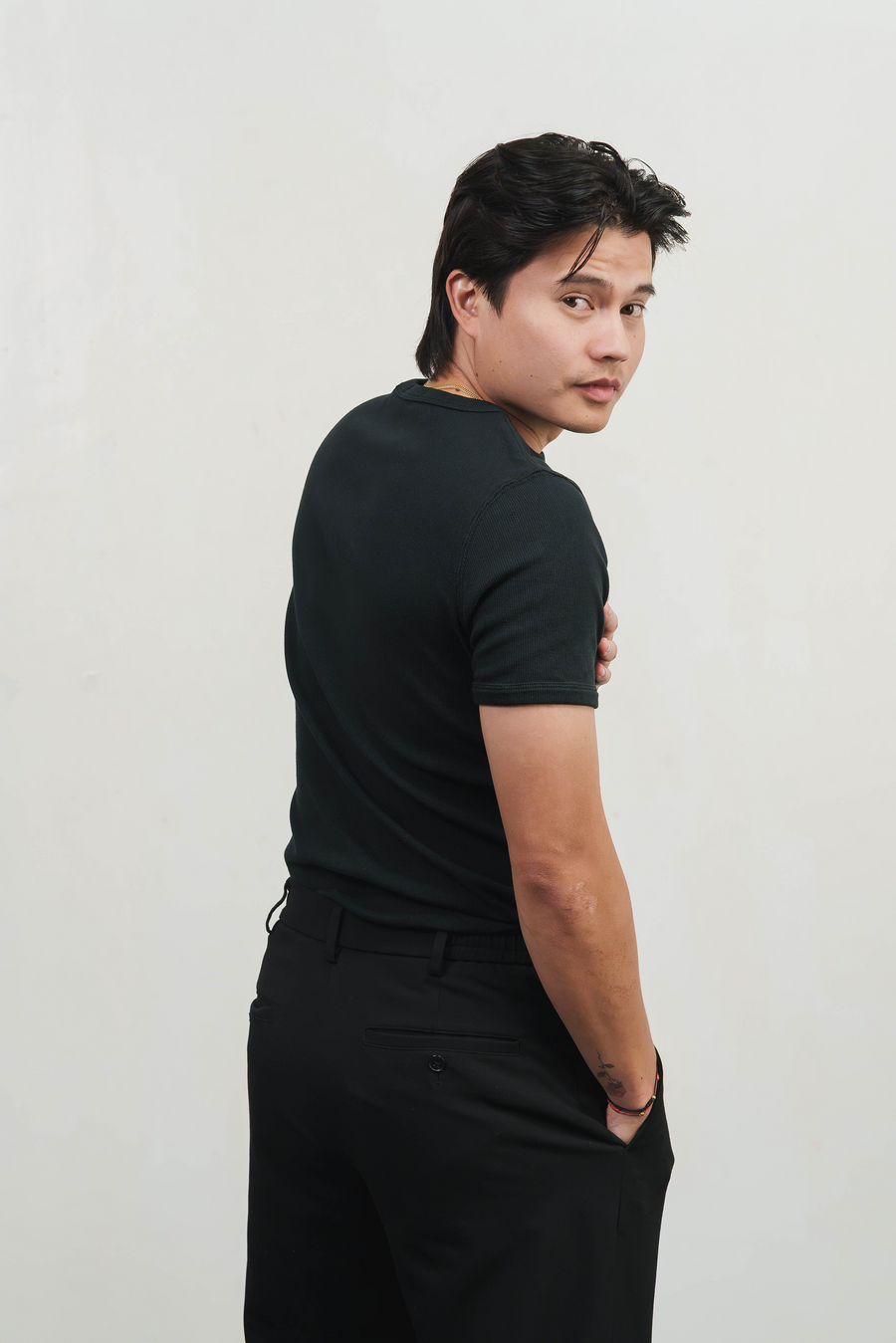 The Man Slim Ribbed Tee