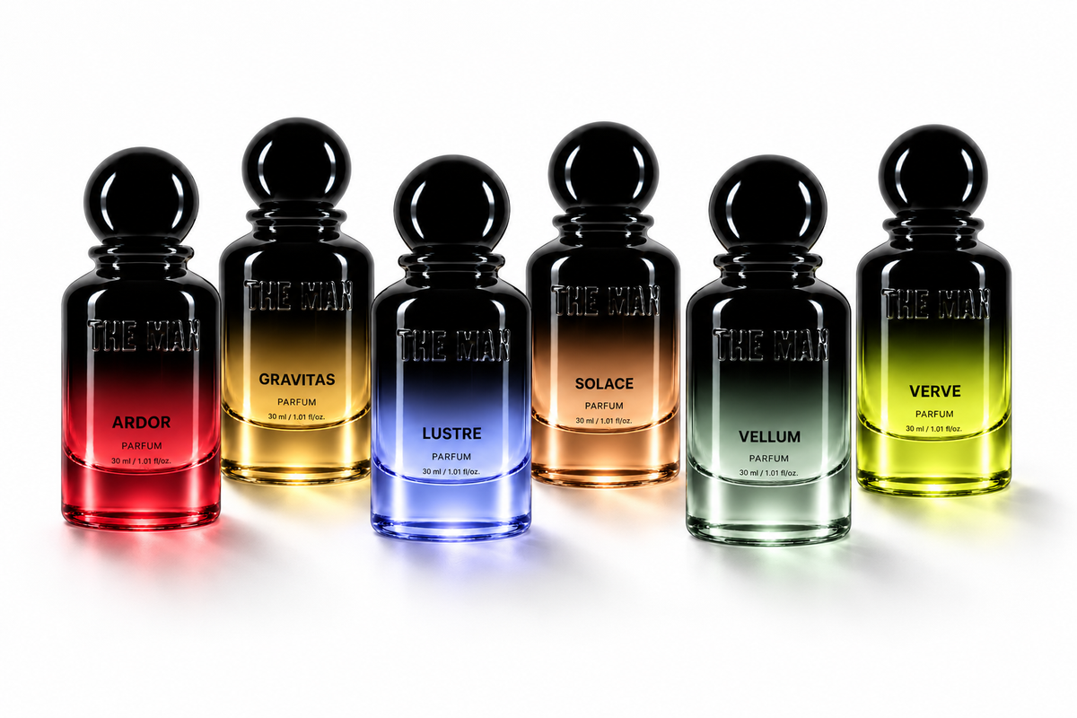 The six After Hours fragrance bottles